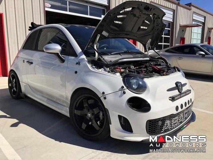 FIAT 500 Front Spoiler Carbon Fiber Italian Stripe w/ ABARTH